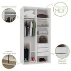Guarda-roupa Modulado Solteiro 1,20m 2 Portas De Correr 3 Gav