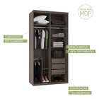 Guarda-roupa Modulado Solteiro 1,20m 2 Portas De Correr Com E