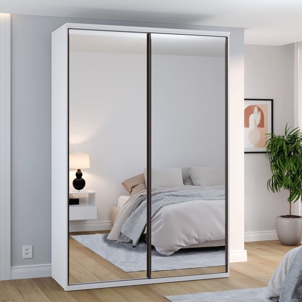 Guarda-roupa Modulado Solteiro 1,60m 2 Portas De Correr Com E