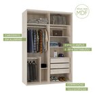 Guarda-roupa Modulado Solteiro 1,60m 2 Portas De Correr Espel