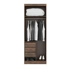 Guarda Roupa Modulado Solteiro 210 Cm Selene 04 Peças Mdp Cas
