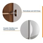 Guarda-roupa Modulado Solteiro 7 Portas Espelho E Mesa De Cab