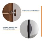 Guarda-roupa Modulado Solteiro 7 Portas Espelho E Mesa De Cab