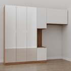 Guarda-roupa Modulado Solteiro 7 Portas Espelho E Mesa De Cab