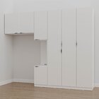 Guarda-roupa Modulado Solteiro Com Mesa De Cabeceira 7 Portas