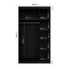 Guarda-roupa Modulado Solteiro Com Mesa De Cabeceira 7 Portas