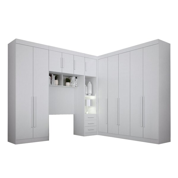 Guarda-roupa Modulado Solteiro Orion Branco