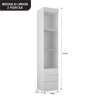 Guarda-roupa Modulado Solteiro Orion Branco