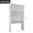 Guarda-roupa Modulado Solteiro Orion Branco
