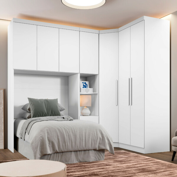 Guarda Roupa Modulado Solteiro Safira 007 Clic Moveis