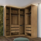 Guarda Roupa Modulado Solteiro Safira 9 Portas Em Mdf Clic Mó