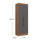 Guarda-roupa Modulado Viena 3 Portas 4 Gavetas 2 Peças Espres