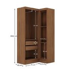Guarda-roupa Modulado Viena 3 Portas 4 Gavetas 2 Peças Espres