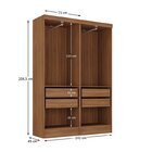Guarda-roupa Modulado Viena 4 Portas 4 Gavetas 2 Peças Espres