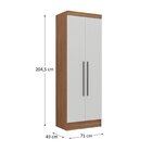 Guarda-roupa Modulado Viena 4 Portas 6 Gavetas3 Peças Espress