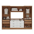 Guarda-roupa Modulado Viena 4 Portas 6 Gavetas3 Peças Espress