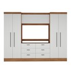 Guarda-roupa Modulado Viena 4 Portas 6 Gavetas3 Peças Espress