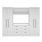 Guarda-roupa Modulado Viena 4 Portas 6 Gavetas 3 Peças Espres