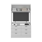 Guarda-roupa Modulado Viena 4 Portas 6 Gavetas 3 Peças Espres