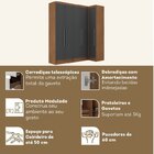 Guarda-roupa Modulado Viena 5 Portas 4 Gavetas 2 Peças Espres