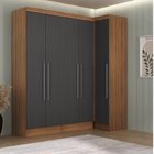 Guarda-roupa Modulado Viena 5 Portas 4 Gavetas 2 Peças Espres