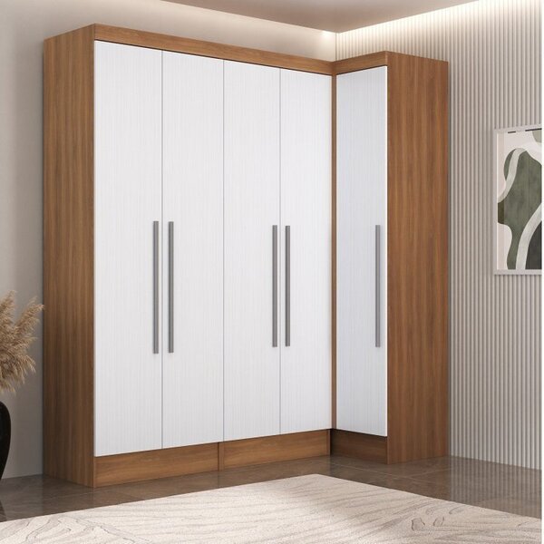 Guarda-roupa Modulado Viena 5 Portas 4 Gavetas 2 Peças Espres