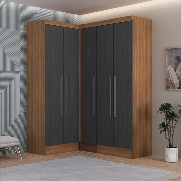 Guarda-roupa Modulado Viena 5 Portas 4 Gavetas 3 Peças Espres