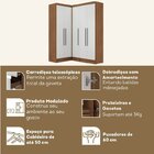 Guarda-roupa Modulado Viena 5 Portas 4 Gavetas 3 Peças Espres