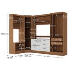 Guarda-roupa Modulado Viena 5 Portas 6 Gavetas 4 Peças Espres