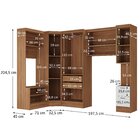 Guarda-roupa Modulado Viena 7 Portas 2 Gavetas5 Peças Espress