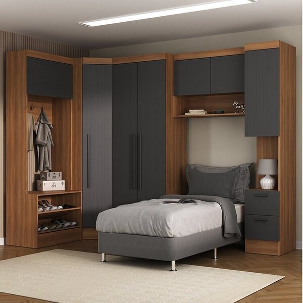 Guarda-roupa Modulado Viena 7 Portas 2 Gavetas5 Peças Espress