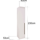 Guarda Roupa Modular 1 Porta Espelho Com Cabides 45 Cm Lotus