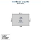 Guarda-roupa Modular 2 Peças 4 Portas E Gaveteiro Jade Cabeca