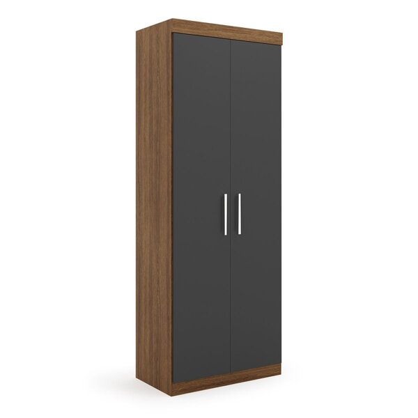 Guarda Roupa Modular 2 Portas 2 Gavetas Gênova Plus  Ipê Wood