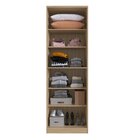 Guarda Roupa Modular 2 Portas 6 Prateleiras Nancy Cedro/grafi