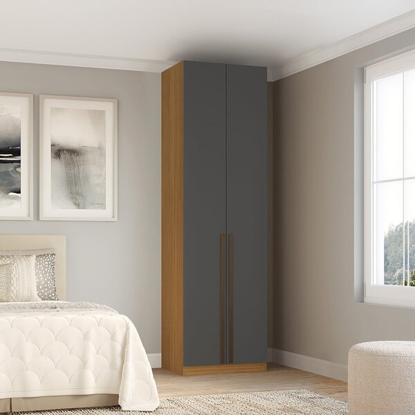 Guarda-roupa Modular 2 Portas Altezza Freijó/titânio