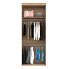 Guarda Roupa Modular 2 Portas Com Cabideiros Mdf 90 Cm Lotus