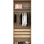 Guarda Roupa Modular 2 Portas Com Gavetas Mdf 90 Cm Lotus Bel