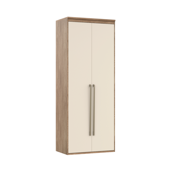 Guarda Roupa Modular 2 Portas Com Prateleiras Mdf 70 Cm Lotus