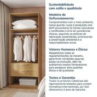 Guarda-roupa Modular 40cm 1 Porta Reflecta Com Prateleiras Ja