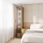 Guarda-roupa Modular 40cm 1 Porta Reflecta Com Prateleiras Ja