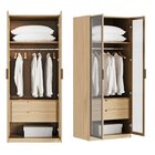 Guarda-roupa Modular 80cm Com Portas Reflecta E Gaveteiro Jad