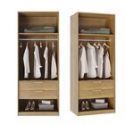 Guarda-roupa Modular 80cm Sem Portas Com Gaveteiro Jade Cabec