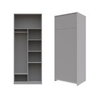 Guarda-roupa Modular 80cm Sem Portas Com Prateleiras Jade Cab