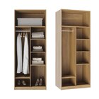 Guarda-roupa Modular 80cm Sem Portas Com Prateleiras Jade Cab