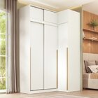 Guarda-roupa Modular De Canto 4 Peças 6 Portas Com 4 Portas D