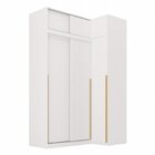 Guarda-roupa Modular De Canto 4 Peças 6 Portas Com 4 Portas D