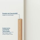 Guarda-roupa Modular De Canto 4 Peças 6 Portas Com 4 Portas D