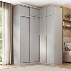 Guarda-roupa Modular De Canto 4 Peças 8 Portas Com 4 Portas D