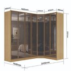 Guarda-roupa Módulo 4 Portas + Módulo Canto + Módulo 2 Portas